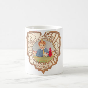 Antiker Valentinstag Kaffeetasse
