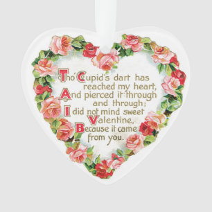 Antiker Valentinstag Ornament