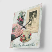 Antiker verzierter quadratische wanduhr (Winkel)