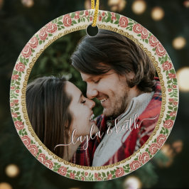 Antiker Viktorianischer Blumenstrauß Foto Text Wei Keramik Ornament