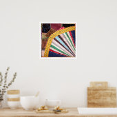 Antiker Viktorianischer Crazy Quilt Square Poster (Küche)