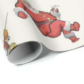 antiker viktorianischer Weihnachtsfeiertag Geschenkpapier (Rolleneckpunkt)