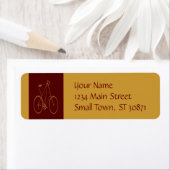 Antiker Vintager Fahrradfahrer Red Tan Bike Cyclis (Insitu)