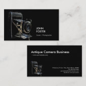 Antiker Vintager Kamerageschäft - Fotograf Visitenkarte (Vorne/Hinten)