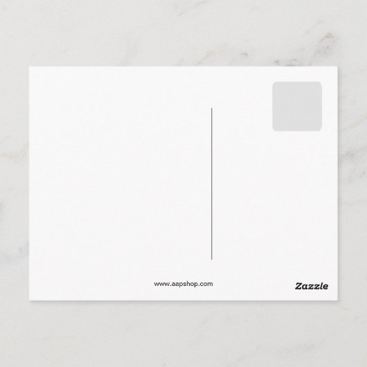 Antiker Vintager zeichnend Kaiser Pinguin Postkarte (Rückseite)