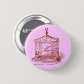 Antiker Vogelkäfig Button (Vorne & Hinten)