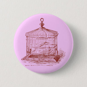 Antiker Vogelkäfig Button