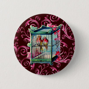 Antiker Vogelkäfig Button