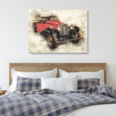 Antiker Wagen Leinwanddruck (Insitu (Schlafzimmer))