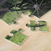 Antiker Wagen mit Bourbon-Barrels Puzzle (Seite)