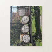 Antiker Wagen mit Bourbon-Barrels Puzzle (Vertikal)