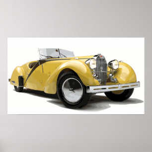 Antiker Wagen Poster
