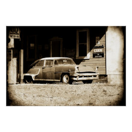 Antiker Wagen Poster