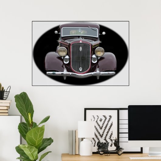 Antiker Wagen Poster (Heimbüro)