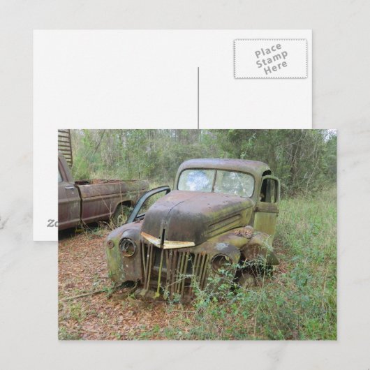 Antiker Wagen Postkarte (Vorne/Hinten)