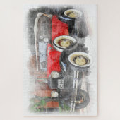 Antiker Wagen Puzzle (Vertikal)