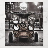 Antiker Wagen Weinetikett (Einzelnes Label)