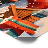 Antiker Weihnachtsbaum Poster (Ecke)
