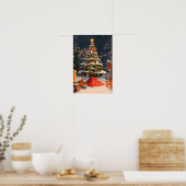 Antiker Weihnachtsbaum Poster (Küche)