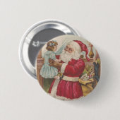 Antiker Weihnachtsmann Button (Vorne & Hinten)