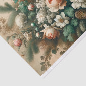 Antiker Winter florale Weihnachtsskripte Decoupage Seidenpapier (Ausschnitt)