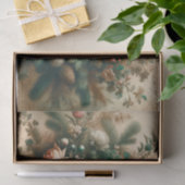 Antiker Winter florale Weihnachtsskripte Decoupage Seidenpapier (Geschenk)