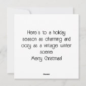 Antiker Winter in London Weihnachten (Rückseite)