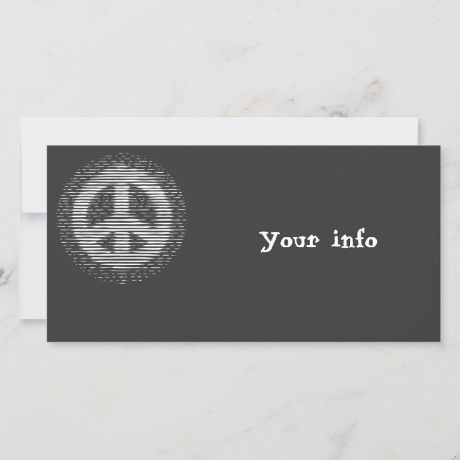 Antiker Woodcut Frieden (Vorderseite)