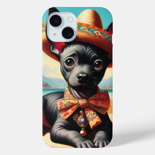 Antiker Xoloitzcuintle Case-Mate iPhone Hülle (Rückseite)
