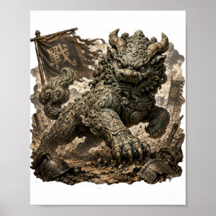 Antiker Yali-Wächter Fantasy-Poster Poster