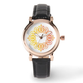 Antiker Zierrahmen Elegante dekorative Umrandung Armbanduhr