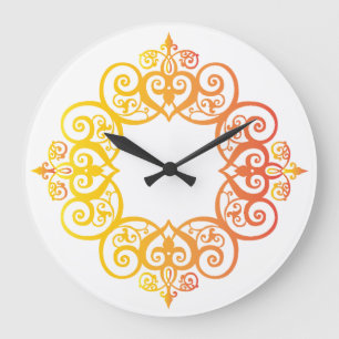 Antiker Zierrahmen Elegante dekorative Umrandung Große Wanduhr