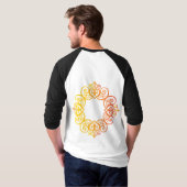 Antiker Zierrahmen Elegante dekorative Umrandung T-Shirt (Schwarz voll)