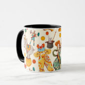Antiker Zirkus-Becher Tasse (Vorderseite Links)