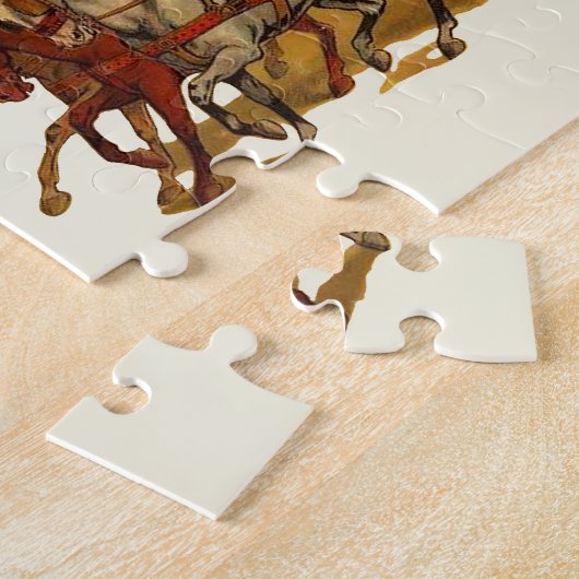 Antiker Zirkus Parade Clowns Puzzle (Seite)