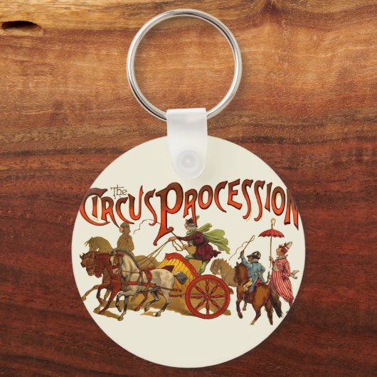 Antiker Zirkus Parade Clowns Schlüsselanhänger (Vorderseite)
