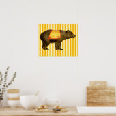 antiker Zirkusbär Poster (Küche)