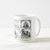 Antiker Zirkusbecher Kaffeetasse (VorderseiteRechts)