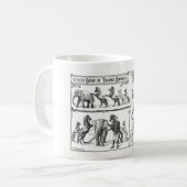 Antiker Zirkusbecher Kaffeetasse (Vorderseite Links)