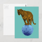 Antiker Zirkustiger Postkarte (Vorne/Hinten)