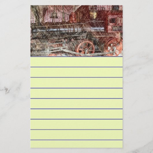 Antiker Zug Briefpapier (Vorderseite)