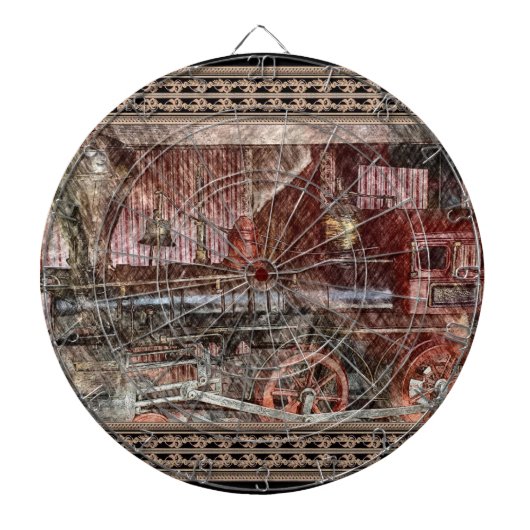 Antiker Zug Dartscheibe (vorne)