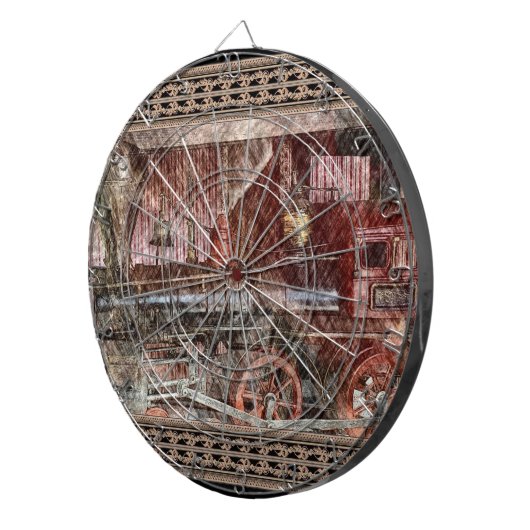 Antiker Zug Dartscheibe (Vorderseite rechts)