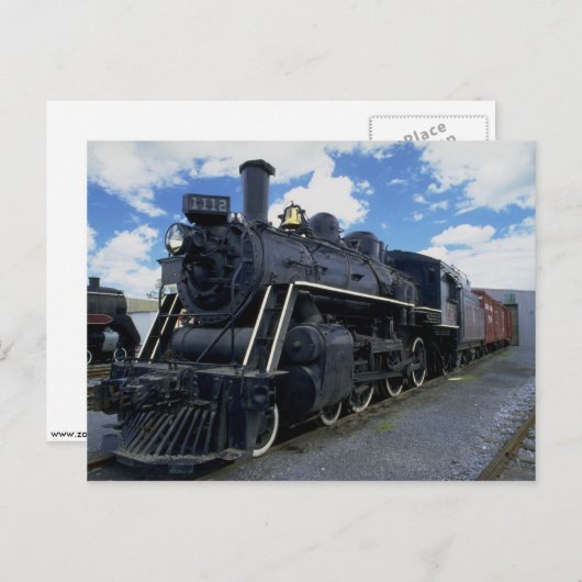 Antiker Zug Postkarte (Vorne/Hinten)