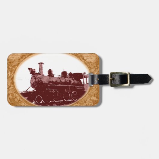 Antiker Zug-Taschen-Umbau Gepäckanhänger (Vorderseite horizontal)