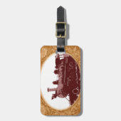 Antiker Zug-Taschen-Umbau Gepäckanhänger (Vorderseite vertikal)