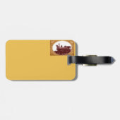 Antiker Zug-Taschen-Umbau Gepäckanhänger (Rückseite horizontal)