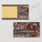 Antiker Zug Visitenkarte (Vorne/Hinten)