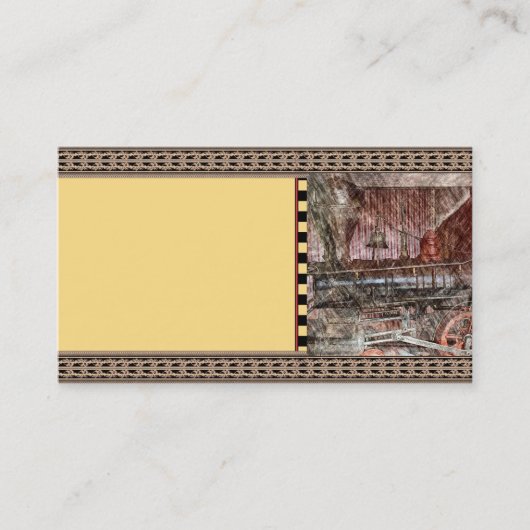 Antiker Zug Visitenkarte (Vorderseite)