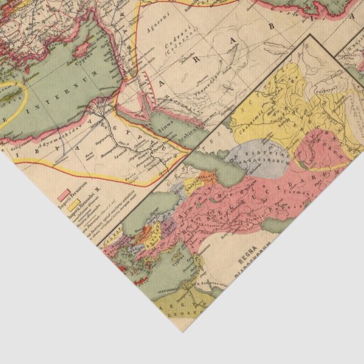 Antikereiche der Perser, Macedonians Seidenpapier (Ausschnitt)